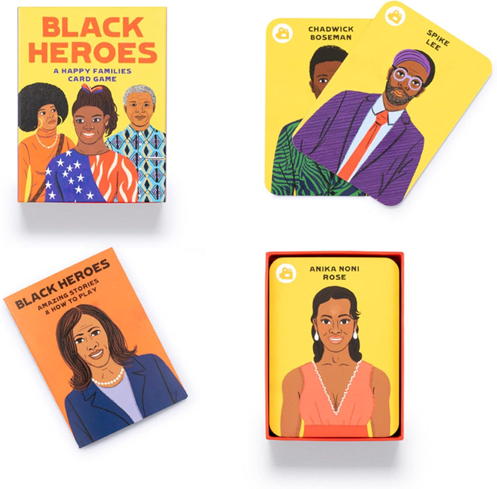 Black Heroes Go Fish Game by Laurence King