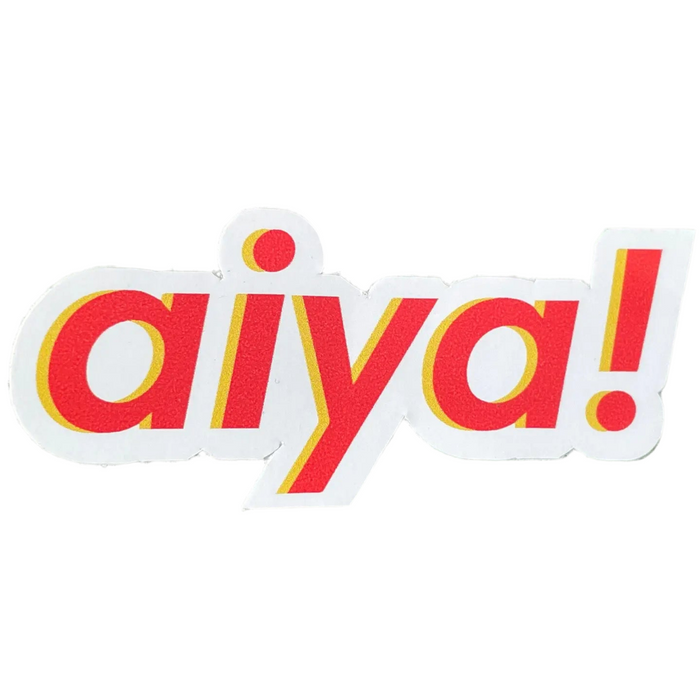 Aiya 哎呀 Glossy Vinyl Sticker by Menmin Made