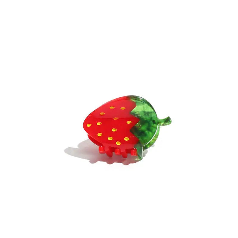 Mini Strawberry Hair Claw by Jenny Lemons