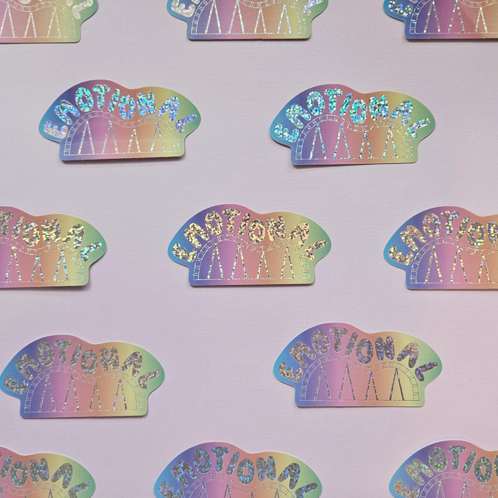 Emotional Roller Coaster Glitter Sticker by These Things