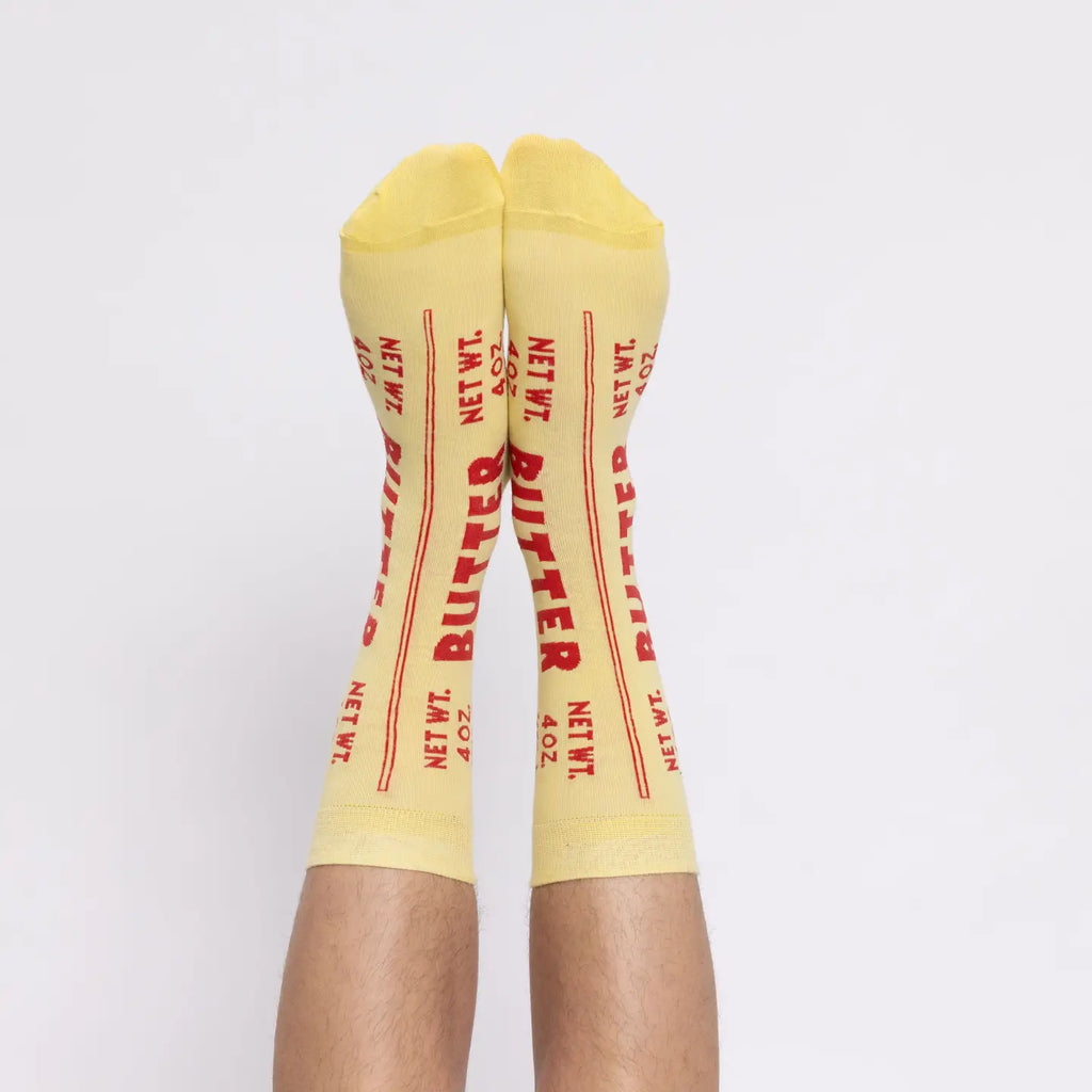 Butter Large Crew Socks by Yellow Owl Workshop