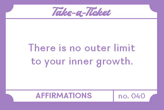 Take A Ticket Affirmations by Chronicle Books