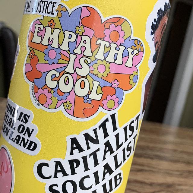 Empathy Is Cool Sticker by The Peach Fuzz