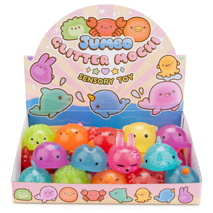 Jumbo Glitter Mochi Sensory Toy by The Kawaii Company