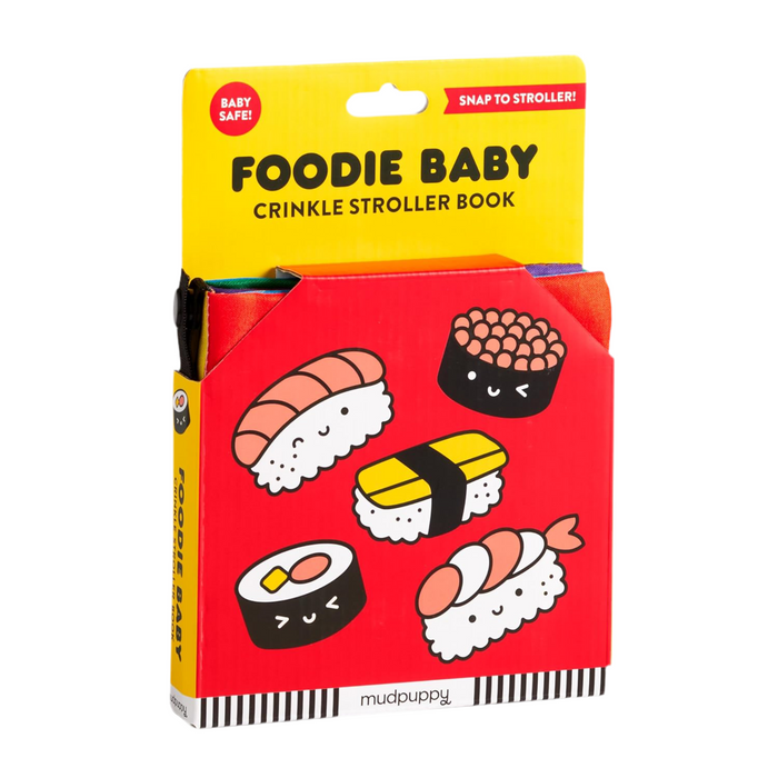 Foodie Baby Crinkle Stroller Book by Mochi Kids for Mudpuppy