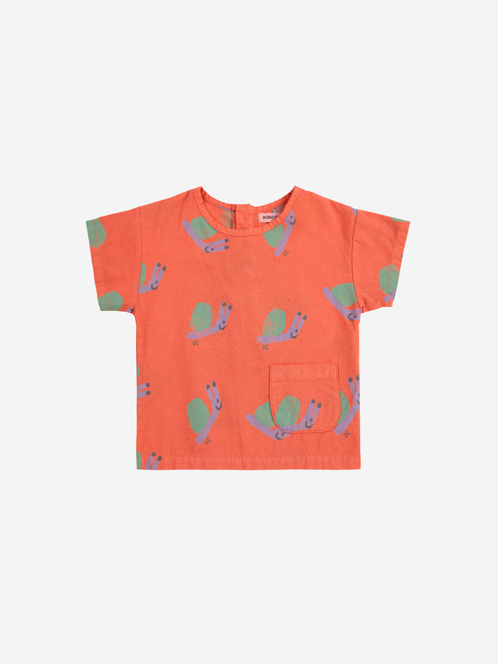 Baby Funny Snail All Over Blouse by Bobo Choses