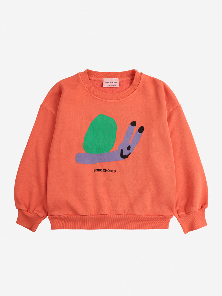 Funny Snail Sweatshirt by Bobo Choses