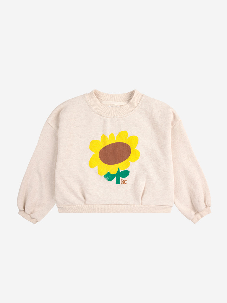 Sunflower Cropped Sweatshirt by Bobo Choses