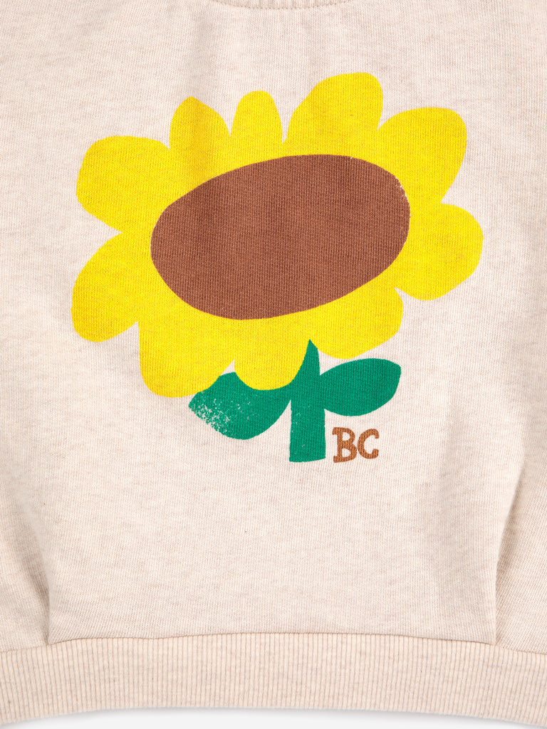 Sunflower Cropped Sweatshirt by Bobo Choses