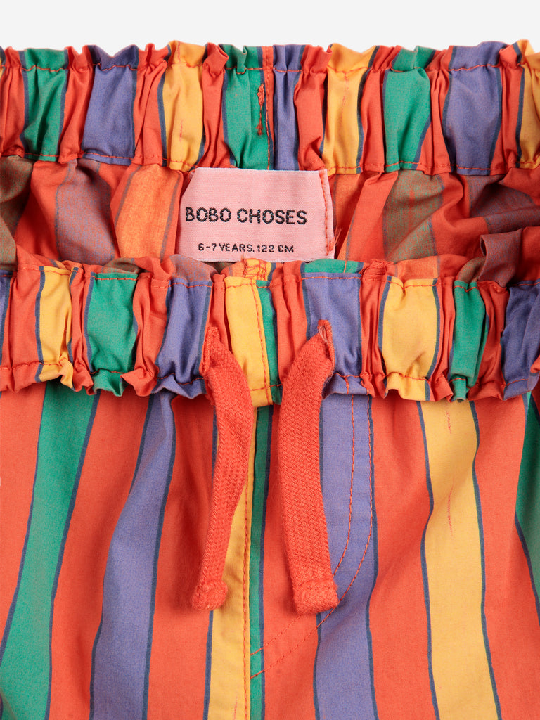 Multicolor Stripes Woven Pants by Bobo Choses