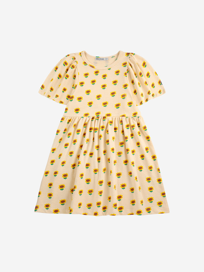 Sunflower All Over Dress by Bobo Choses