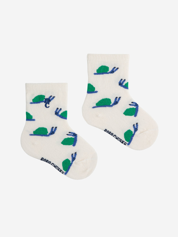 Funny Snail Short Socks by Bobo Choses