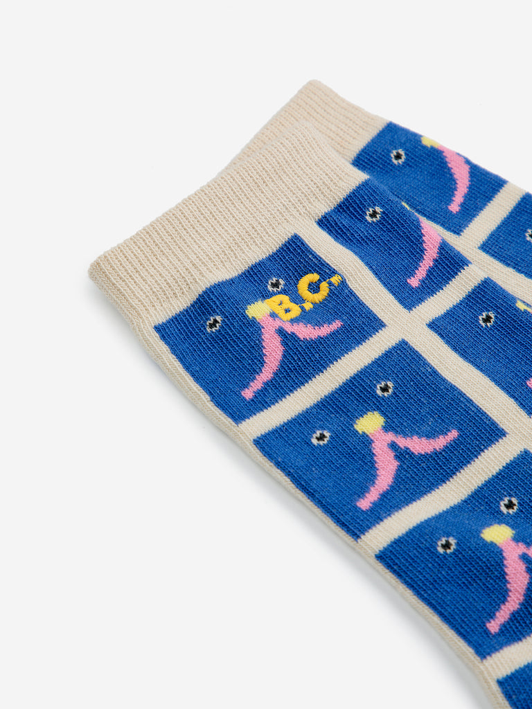 Funny Face All Over Long Socks by Bobo Choses