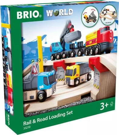 Rail Road Loading Train Set by BRIO Mochi Kids