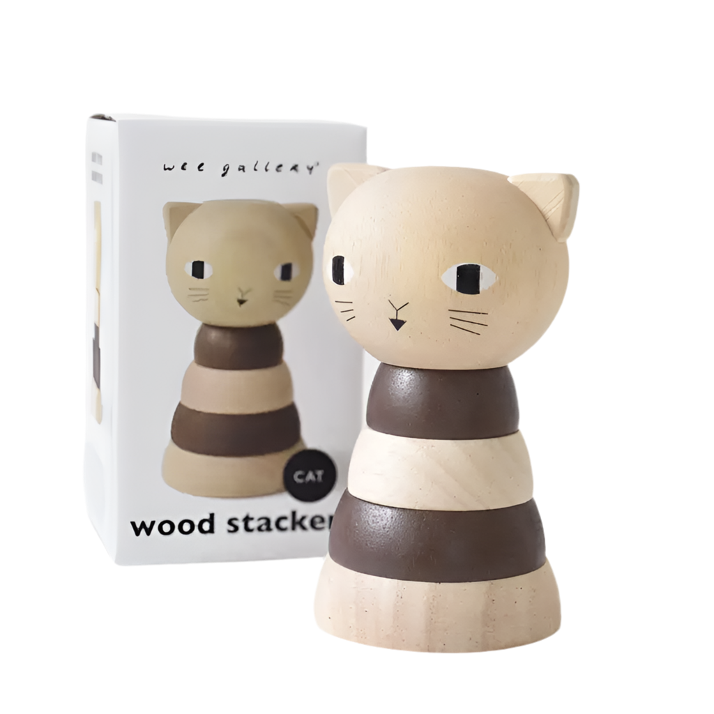 Wood Stacker - Cat by Wee Gallery