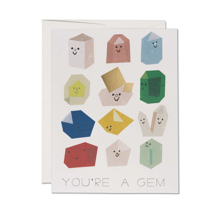 Gem Buddies Greeting Card by Red Cap Cards