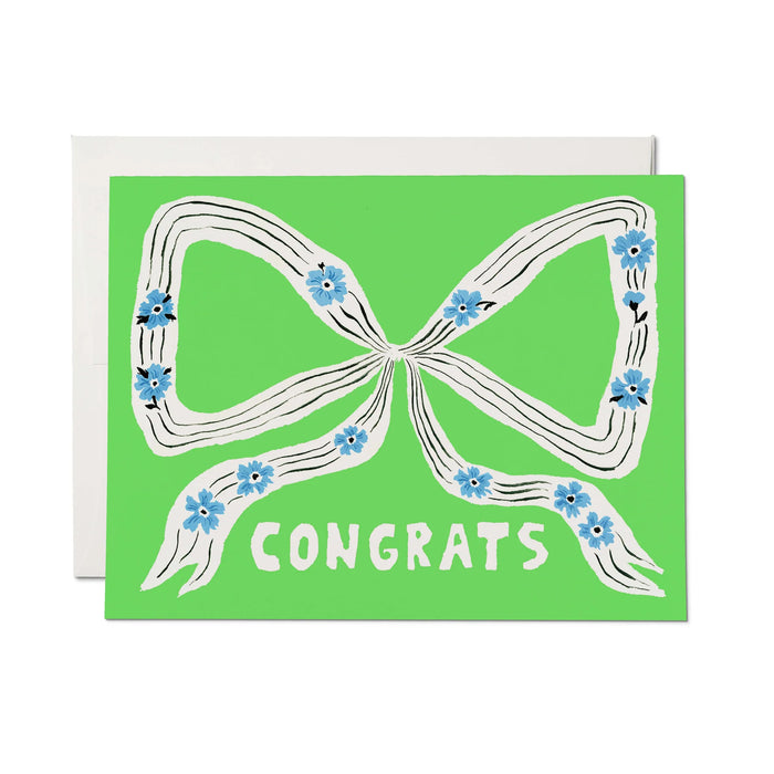 Perfect Bow Congrats Card by Red Cap Cards