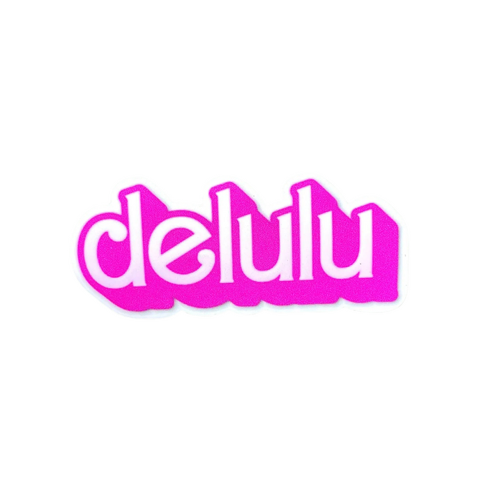 Delulu Vinyl Sticker by Menmin Made