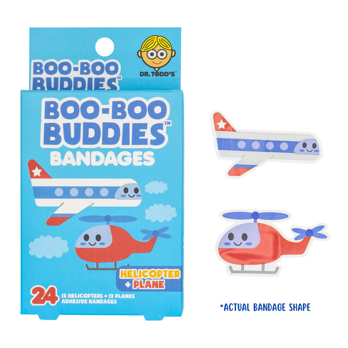 Plane and Helicopter Bandages by Boo Boo Buddies