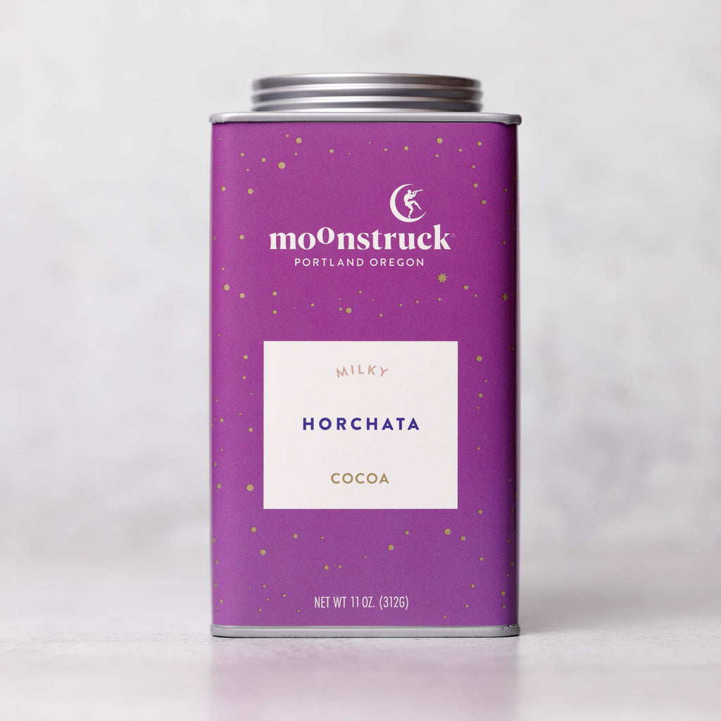 Horchata: Milky White Cinnamon Hot Cocoa Tin by Moonstruck Chocolate Co.