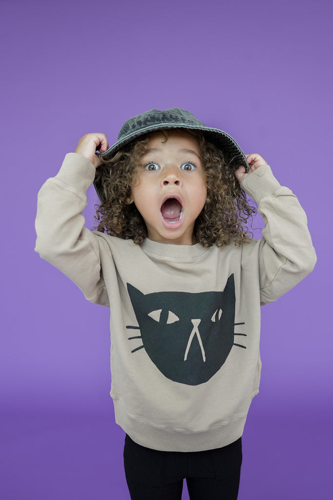 Black Cat Kids Sweatshirt