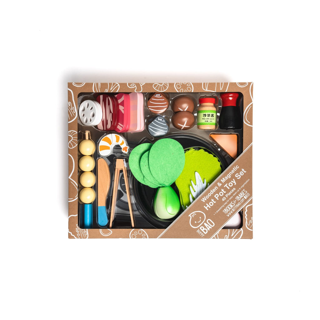 Wooden Hot Pot Toy Set by Bitty Bao