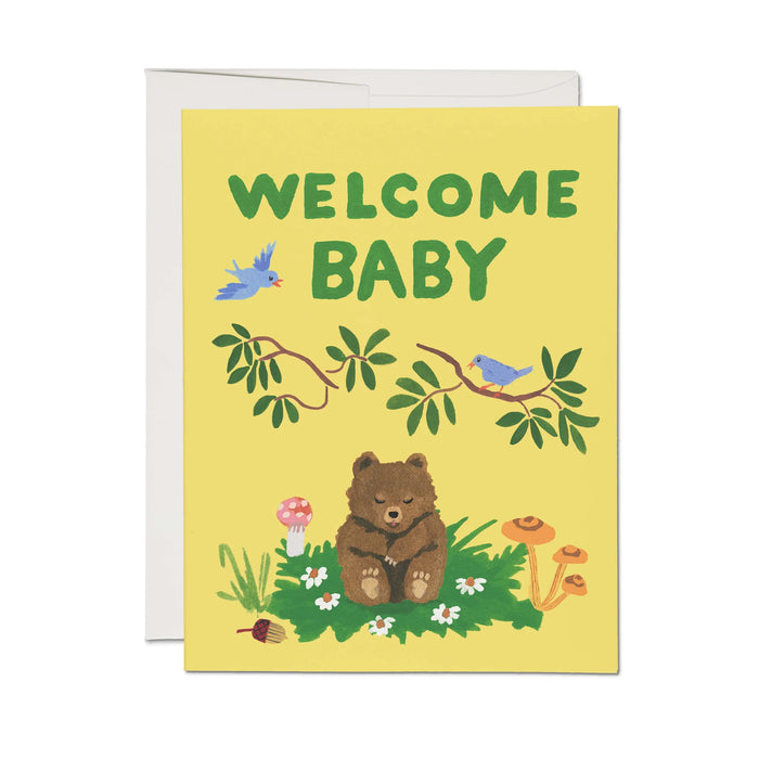 Baby Cub Greeting Card by Red Cap Cards