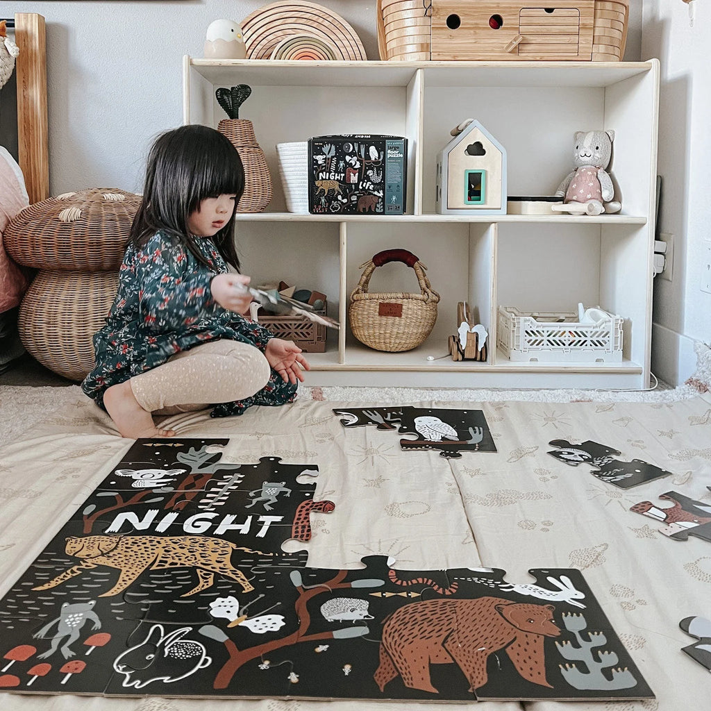 Night Life Floor Puzzle by Wee Gallery