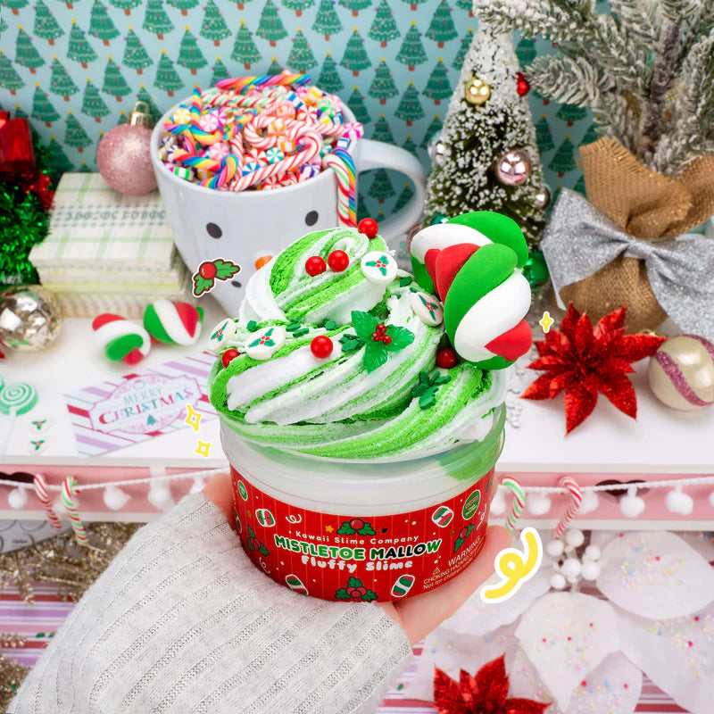 Mistletoe Mallow Fluffy Slime by The Kawaii Company