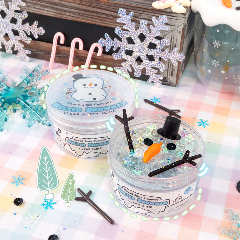 Melted Snowman Clear Putty Slime by The Kawaii Company