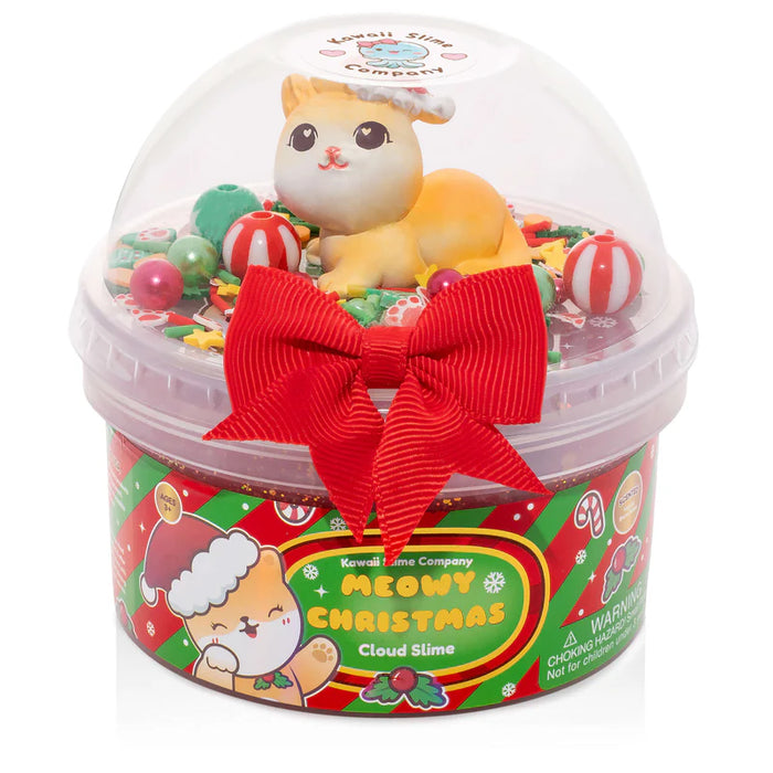 Meowy Christmas Cloud Slime by The Kawaii Company