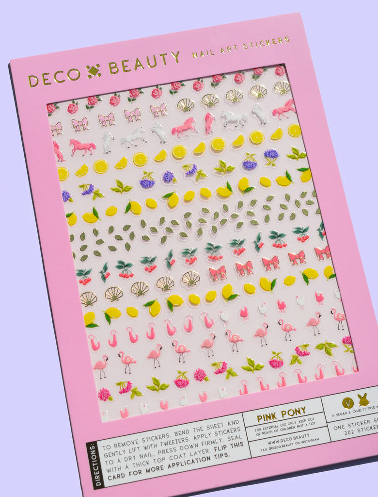 Pink Pony Club Nail Art Stickers by Deco Beauty