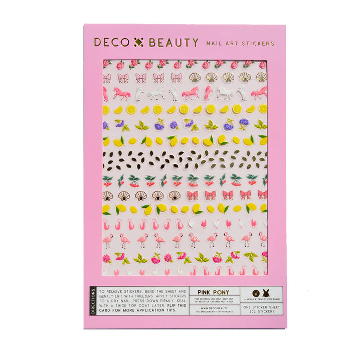 Pink Pony Club Nail Art Stickers by Deco Beauty