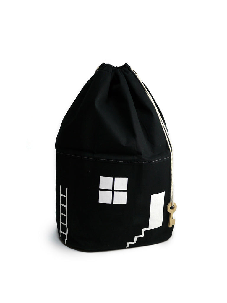 House No.2 Large Organic Storage Bag by Rock & Pebble