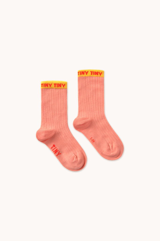 Tiny Medium Socks - Papaya by Tinycottons