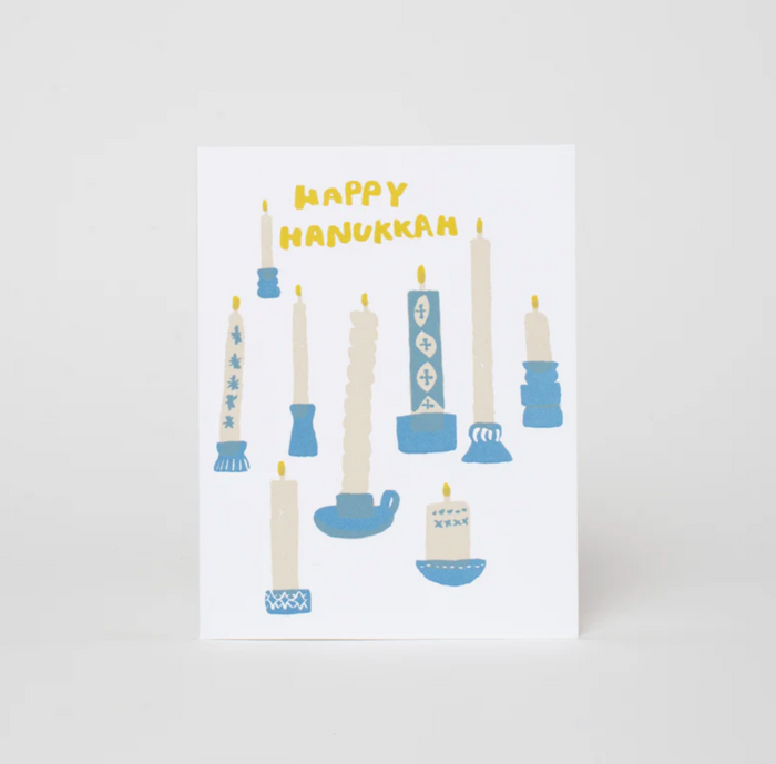 Hanukkah Candles Card by Egg Press