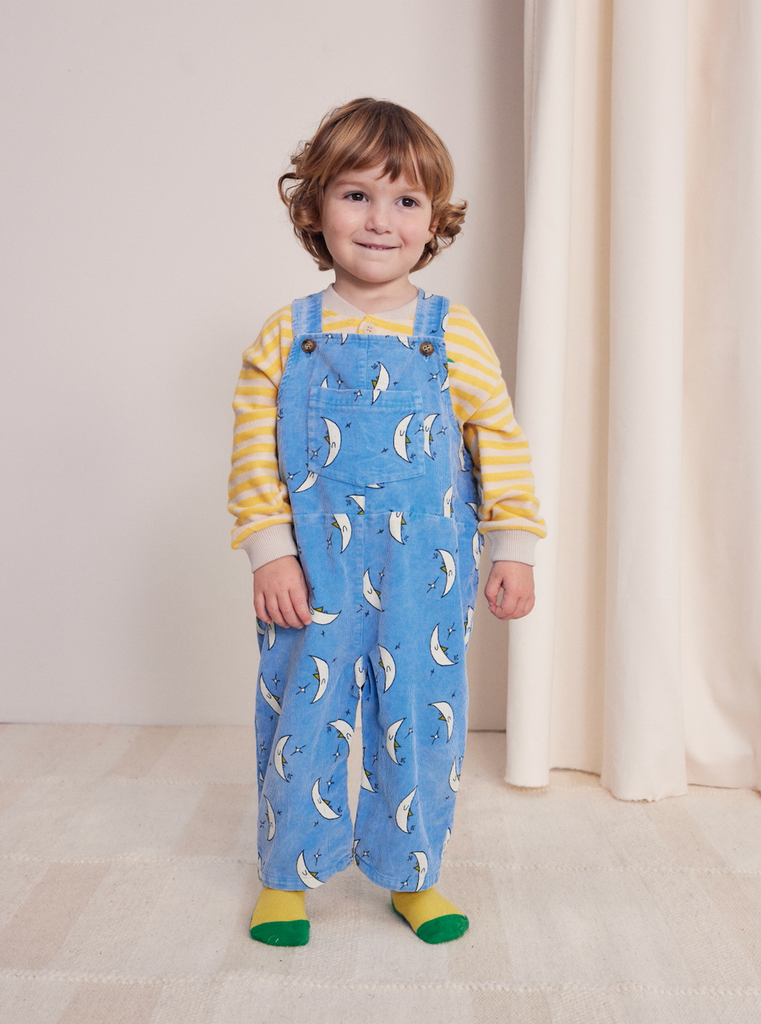 Baby Beneath the Moon Corduroy Dungaree by Bobo Choses