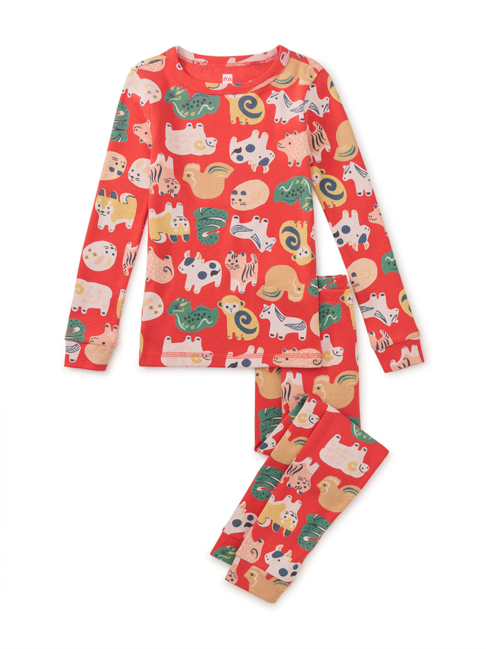 Lunar New Year Zodiac Animals PJ Set by Tea Collection