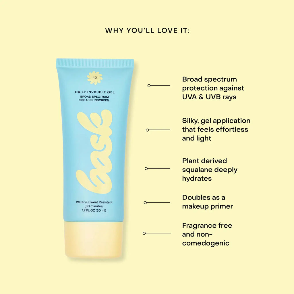 Spf 40 Daily Invisible Gel Sunscreen by Bask Sunscreen