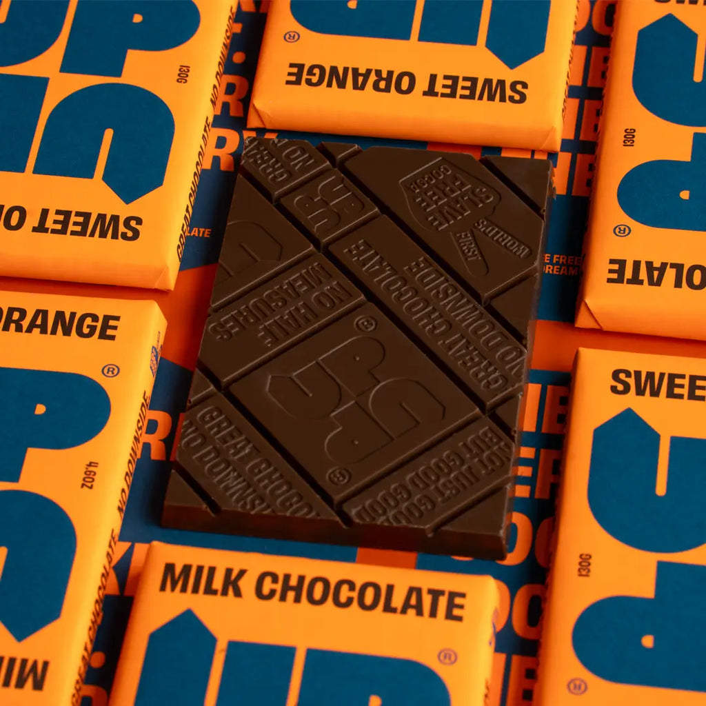 Sweet Orange Milk Chocolate by UP-UP Chocolate