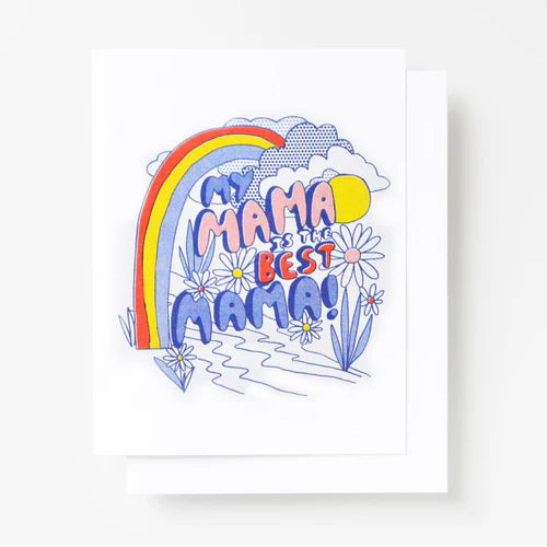 Best Mom - Risograph Card by Yellow Owl Workshop