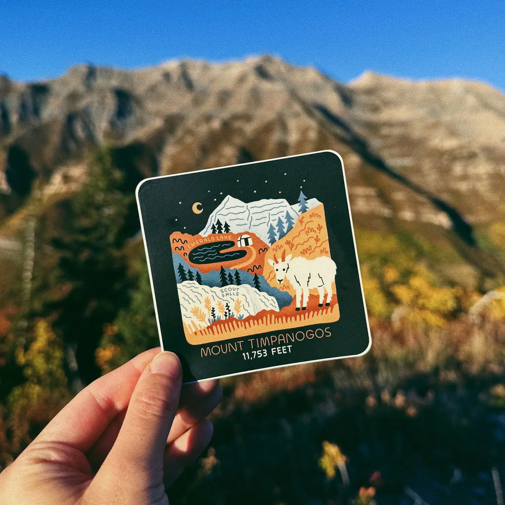 Mount Timpanogos Sticker by Goodnight Pine