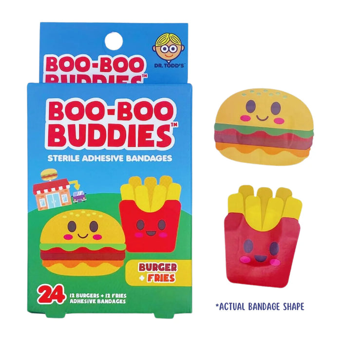 Burger and Fries Bandages by Boo Boo Buddies