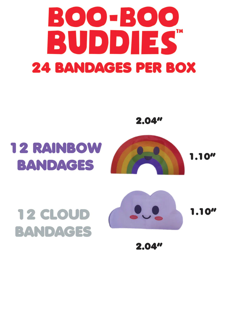 Rainbow and Cloud Bandages by Boo Boo Buddies