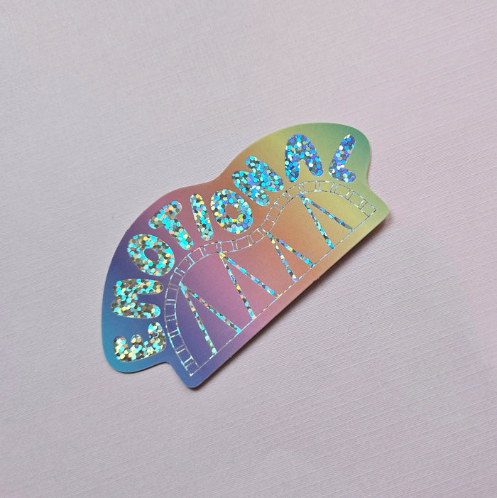 Emotional Roller Coaster Glitter Sticker by These Things