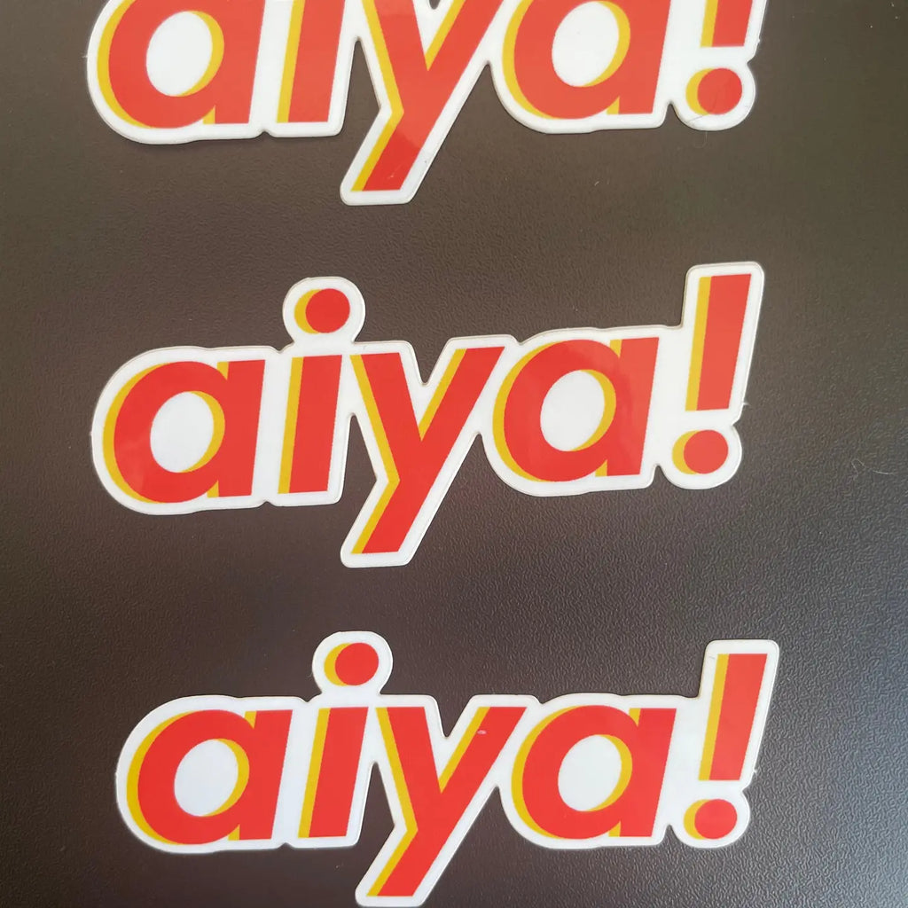 Aiya 哎呀 Glossy Vinyl Sticker by Menmin Made