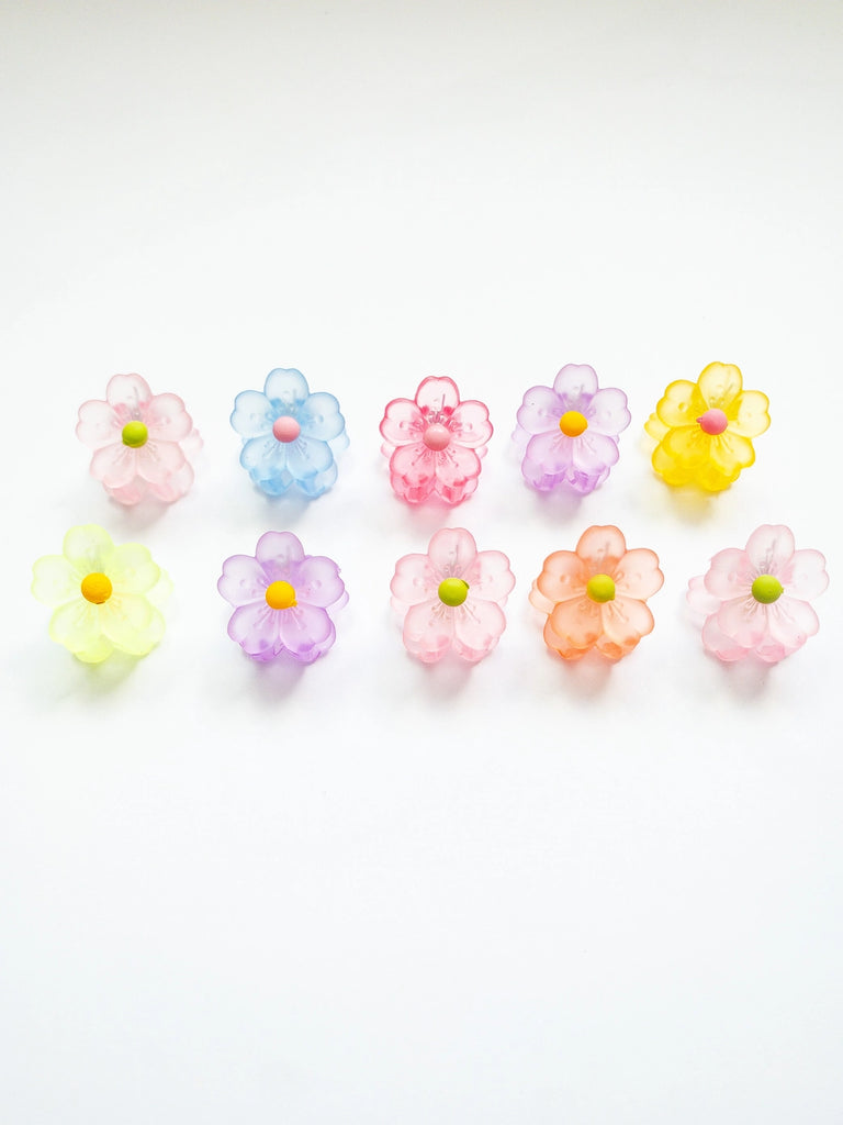 Sakura Flower Hair Clips by Eggy Cakes