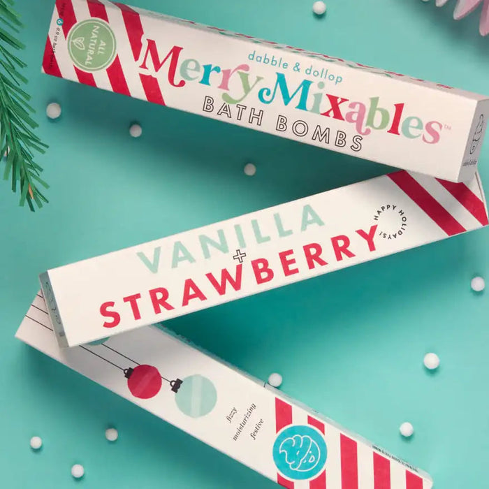 Merry Mixables Mini Bath Bombs by Dabble & Dollop