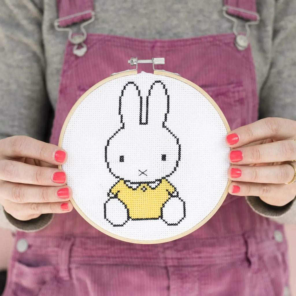 Miffy Yellow Cross Stitch Kit by Cotton Clara