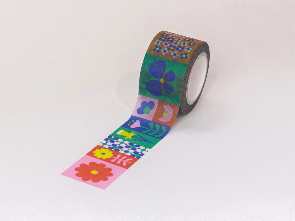 Flowerblock Wide Washi Tape by My Darlin'